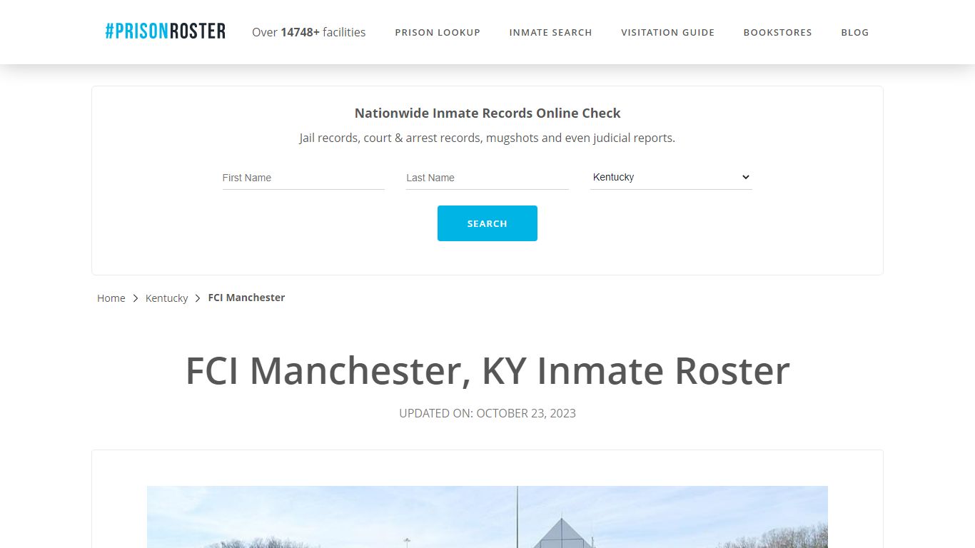 FCI Manchester, KY Inmate Roster - Prisonroster